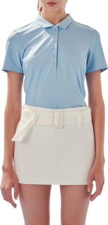 English Factory Stretch Polo in Powder Blue at Nordstrom Rack, Size X-Small