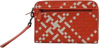 Bottega Veneta Two-Tone Leather Clutch