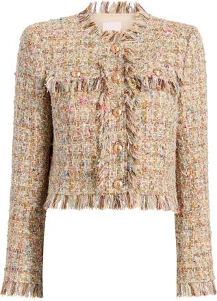 Cinq à Sept Giacca Adeline con frange - Toni neutri