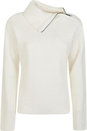 P.A.R.O.S.H. Ladybird Long Sleeve Sweater - Dames - Coltruien - Beige - S - Truien & Vesten