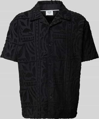 Joop JOOP! Jeans Regular Fit Freizeithemd mit Strukturmuster Modell Isidor in Black, Größe XL