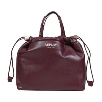 Replay Bucket Bags, female, Red, Size: ONE SIZE Medium Bucket Bag