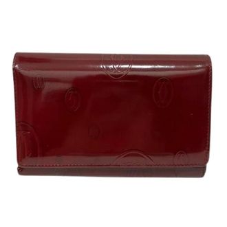 Cartier Pre-owned Wallets, female, Red, Size: ONE SIZE Pre-owned Happy Birthday Patent Leather Wallet