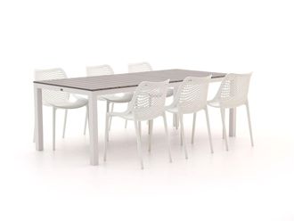 Forza Furniture Forza Ripi/Fidenza 220cm dining tuinset 7-delig stapelbaar