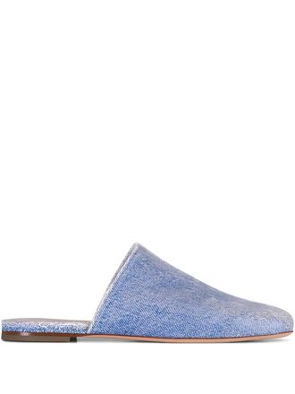 AGL Memy seam-detail mules - Blu