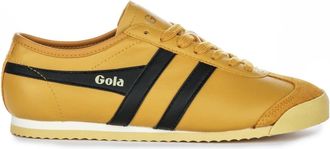 Gola Sneakers, female, Yellow, 4 UK, Mustard Yellow Leather Trainers for Women