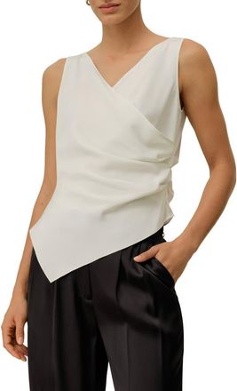 LilySilk Womens &Eacute;lise V-Neck Silk Top in Natural White at Nordstrom, Size X-Small