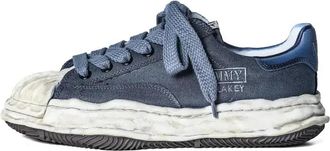 Miharayasuhiro Blakey OG Sole Canvas Over Dyed Low Black A12FW719-BLACK