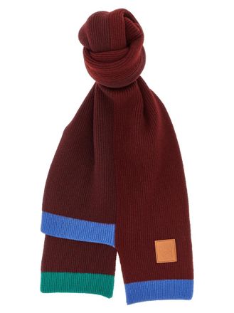 Loewe Multicolor Asymmetrical Color Block Scarves