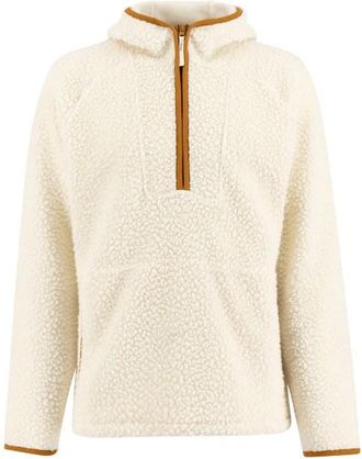 Ulvang Re Orbit Hooded Half Zip Wool Pile Fleecepullover f&uuml;r Herren | wei&szlig;/beige
