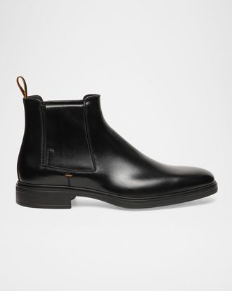Santoni Mens Easy Leather Chelsea Boots