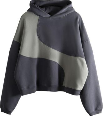 ERL Dark Grey Wave Hoodie