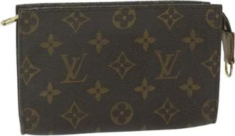 Louis Vuitton Pre-owned Canvas pouches - Dames - Vintage Clutch - Bruin - ONE Size - Leer - Vintage