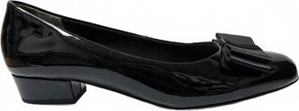 Ros Hommerson Womens Teddi Pumps In Black Patent