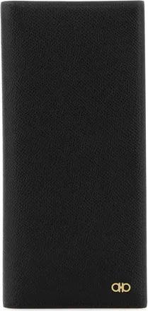 Ferragamo Black Leather Card Holder