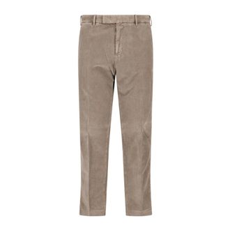Pantaloni Torino Slim-fit Trousers, male, Beige, XL, Beige Trousers Comfort Style Cotton Blend