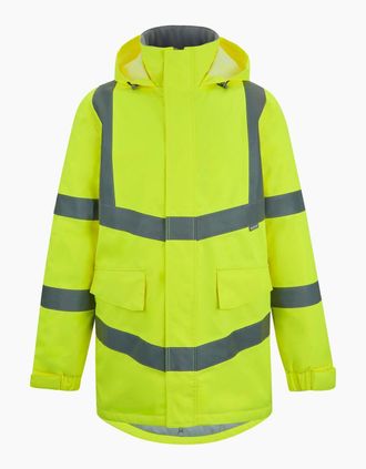 Regatta Mens Regatta Mens Pro Contract Dover Hi-Vis Parka - Yellow - Size: 38/Regular