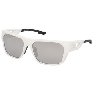 adidas SP0102 Mirror Cat: 3 Velobrille f&uuml;r Herren | grau/wei&szlig;