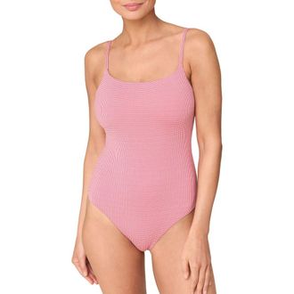 Andie Swim The Jetties One Piece Swimsuit in Strawberry at Nordstrom, Size X-Small