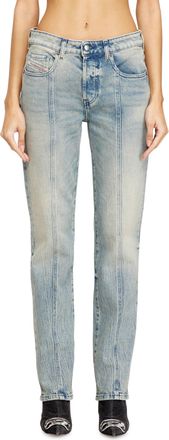 Diesel Regular Jeans - 1989 D-Mine - Jeans - Woman - Blue