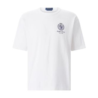 Polo Ralph Lauren T-Shirts, male, White, Size: 2XL Relaxed-Fit Logo T-Shirt