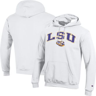 Champion Mens Champion White LSU Tigers Arch Over Logo Pullover Hoodie at Nordstrom, Size X-Large