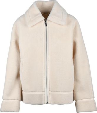Pennyblack Plush Textured Jacket with Zip Closure and Functional Pockets