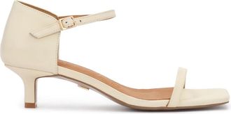 Kazar Perlette Sandal - Dames - Sandalen met hakken - Wit - 35 EU - Leer - Schoenen