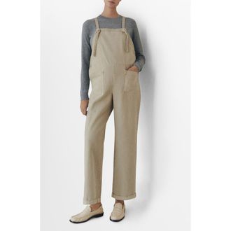Mango Denim Maternity Overalls in Light/Pastel Grey at Nordstrom Rack, Size Medium