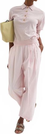 Apiece Apart Oda Polo In Rosewater