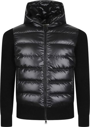 Moncler Tricot Cardigan - Heren - Winterjassen - Zwart - M - Jassen