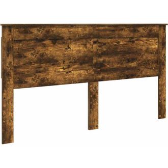 vidaXL Headboard with Headboard Smoked Oak 200 cm Engineered Wood vidaXL