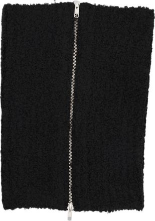 Maison Margiela Black Zippered Square Scarf