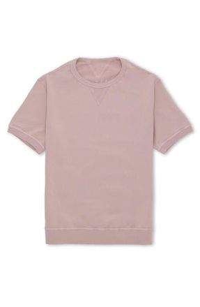Fortela Ohio Brushed Jersey Short Sleeve Sweatshirt in Pink at Nordstrom, Size Xx-Large Eu