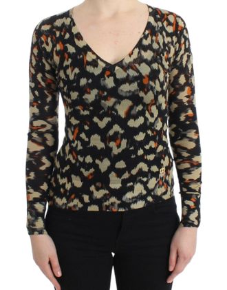 Cavalli v-neck wool Womens jumper
