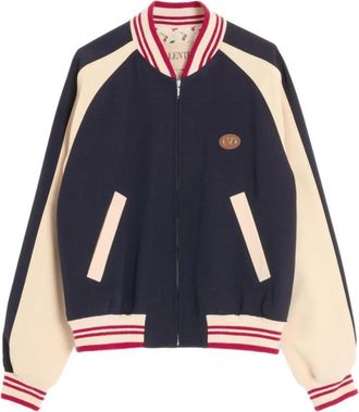 Valentino Garavani Blauwe Winterjas - Heren - Bomber jackets - Blauw - L - Jassen