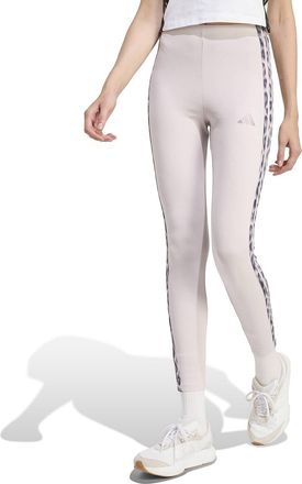 adidas Legging met luipaardprint Essentials 3 Stripes