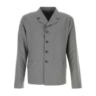 Jil Sander Single-Breasted Tailored Jacket - male - Jil Sander - Light Jackets - Gray - XL - Jackets
