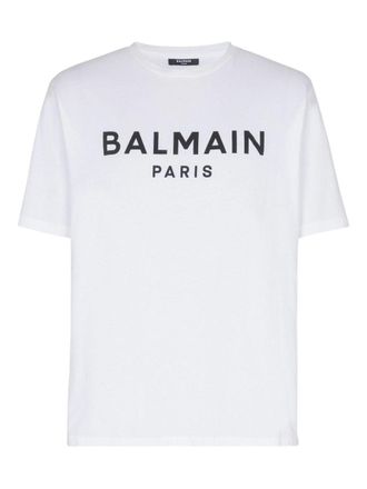 Balmain T -Shirts und Polos weiß