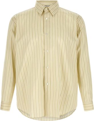 Auralee Multicolor Cotton And Silk Shirt