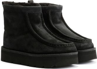 Clarks Meare Rooey Suede Womens Black Boots - UK 4