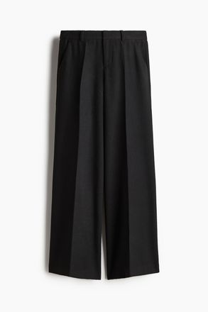 H&M Weite elegante Hose - Schwarz