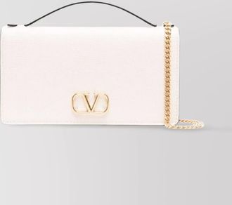 Valentino Garavani vlogo signature leather chain wallet