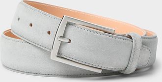Le 31 Mens Topstitched suede belt Made in Canada