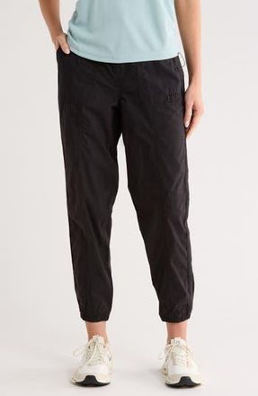 DKNY Drawcord Waist Cotton Cargo Joggers in Black at Nordstrom Rack, Size X-Small