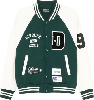 Izzue logo-badge bomber jacket - Green