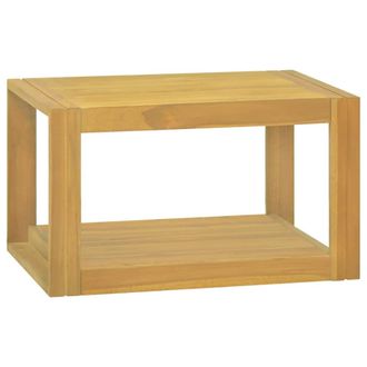 vidaXL Armario De Ba&ntilde;o De Pared Madera Maciza De Teca 60x45x35 Cm Vidaxl