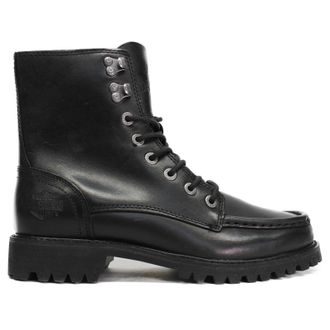 Harley-Davidson Harley Davidson Brentmoore 7 Inch Lace Leather Mens Ankle Boots - Black - Size:UK 9.5
