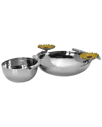 Mikasa Sunflower Stainless Steel Chip And Dip