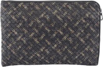 Bottega Veneta Pre-owned Clutches, male, Black, Size: ONE SIZE Pre-owned Leather clutches